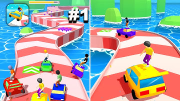 Bumper Surfer.io - New Release - Hyper Hybrid Casual - Gameplay Walkthrough (iOS & Android)