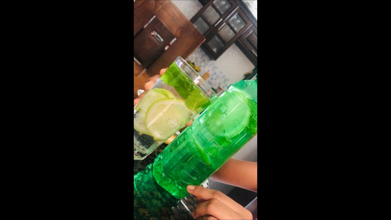 How To Make Infused Water (Lemon & Mint) 