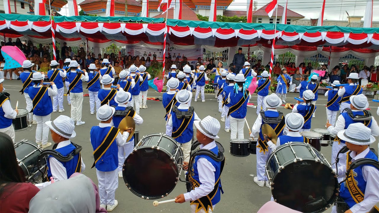Display Marching Band SD Methodist kabanjahe 2023 - HUT RI 78