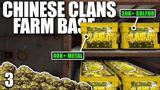 I ONLINE RAIDED A CHINESE CLANS FARM BASE FULL OF SULFUR | Solo Rust