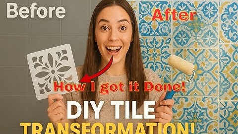 How to Stencil Decorative Tiles – Step by Step Home Upgrade