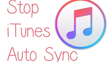 iTunes, Stop Auto Sync