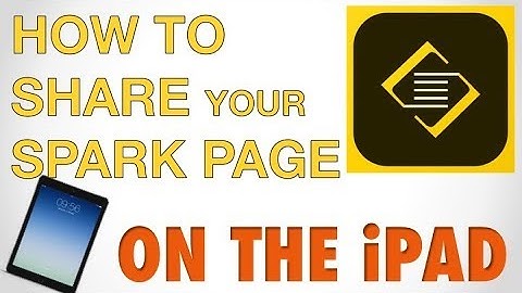 How to Share Your Spark Page