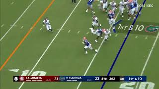 Dameon Pierce Runs It In For Florida Touchdown Florida Vs Alabama College Football Highlights 2021