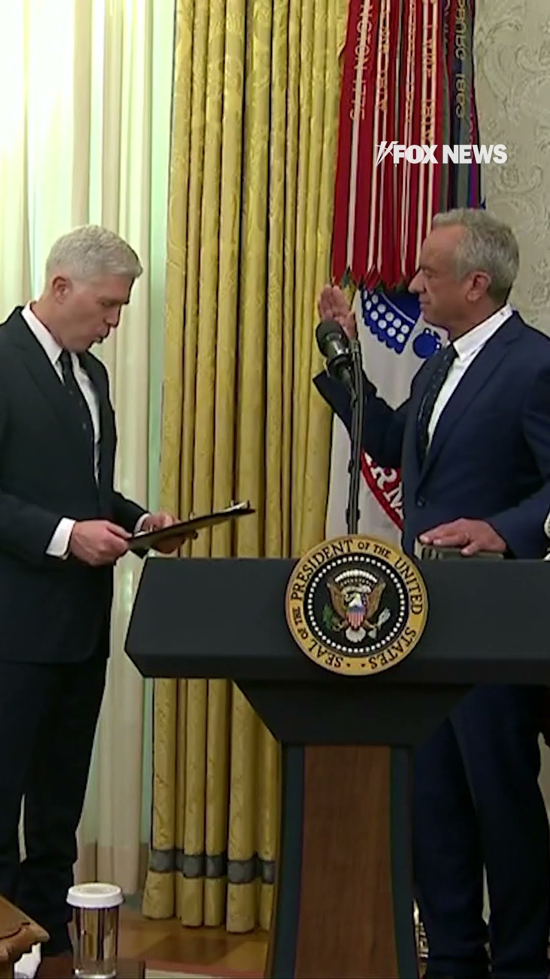 Robert F. Kennedy Jr. is sworn in as President Trump's Health and Human Services secretary