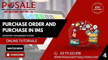 How To Manage TUTORIALS, POSALE EASY IMS,  Purchasre Order & Purchashe IMS #pos #invetory #software
