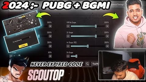 @officialscoutop NEW SENSITIVITY SETTINGS | 3.5 UPDATE | SCOUT OP BGMI SENSITIVITY SETTINGS 2025