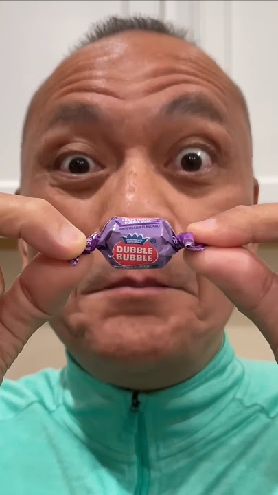 ASMR AMERICA'S ORIGINAL DUBBLE BUBBLE GUM GRAPE FLAVOR AND EATING SOUNDS