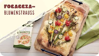 Kreativ: Focaccia Blumenstrauß