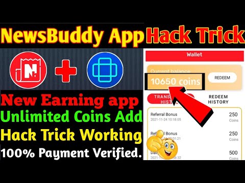 NewsBuddy App Hack Trick || Unlimited Coins Add Trick || New Earning App || NewsBuddy Full Hack