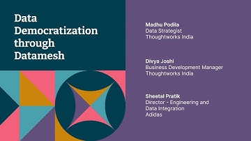 Data democratization through data mesh