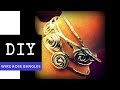 How to Make Stackable Rose Bangle Bracelets (Rosebud Wire Jewelry DIY)