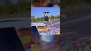 The untold study of dale coming through the windshield while film at project back in the day .