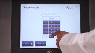 Easy steps to deposit cheques in our cheque deposit machines without a card