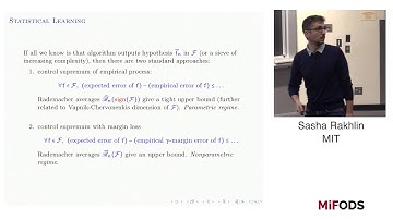 Alexander Rakhlin (MIT) -- Generalization, Interpolation, and Neural Nets