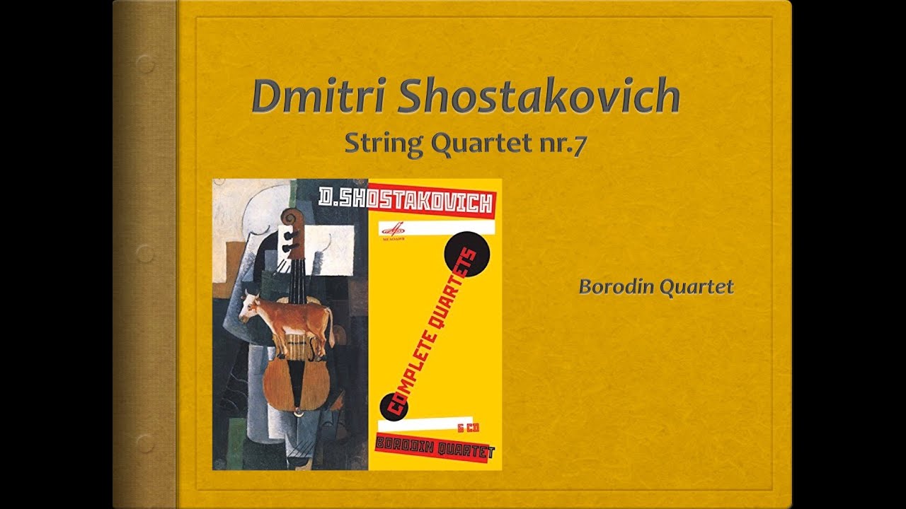 Shostakovich, String Quartet 7 - Video Score - Borodin Quartet