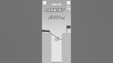 draw bridge puzzle game play level 512🚘 #gaming #drawing #Shorts