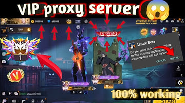 | VIP proxy server 😱 || 100% working free fire proxy server 😎🔥 #proxyserverdownload #freefierproxy 