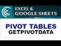 Pivot Table GETPIVOTDATA Function in Excel &amp; Google Sheets