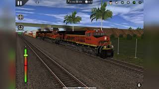 Trainz 2: BNSF train 5801 West in San Bernardino ( edited from the app VN )