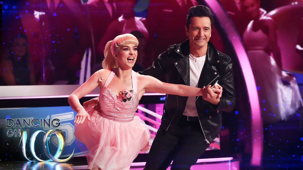 Graham and Karina skate to Born To Hand Jive from Grease Dancing on