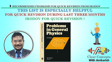 IRODOV RECOMMENDED PROBLEMS FOR QUICK REVISION
