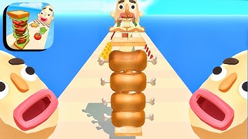Sandwich Runner ​- All Levels Gameplay Android,ios (Levels 267-269)