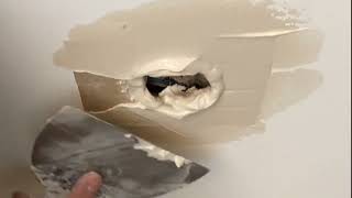 🔥 How to Fix a Small Hole in DRYWALL Panels 🛠️ screenshot 3