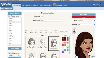 Episode Interactive-Creating Characters, outfits.