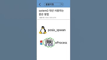 C++에서 system() 대신 사용할 명령어 #cpp #개발자 #리눅스