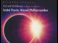 R・シュトラウス　交響詩「死と変容」　プレヴィン指揮ウィーン・フィル