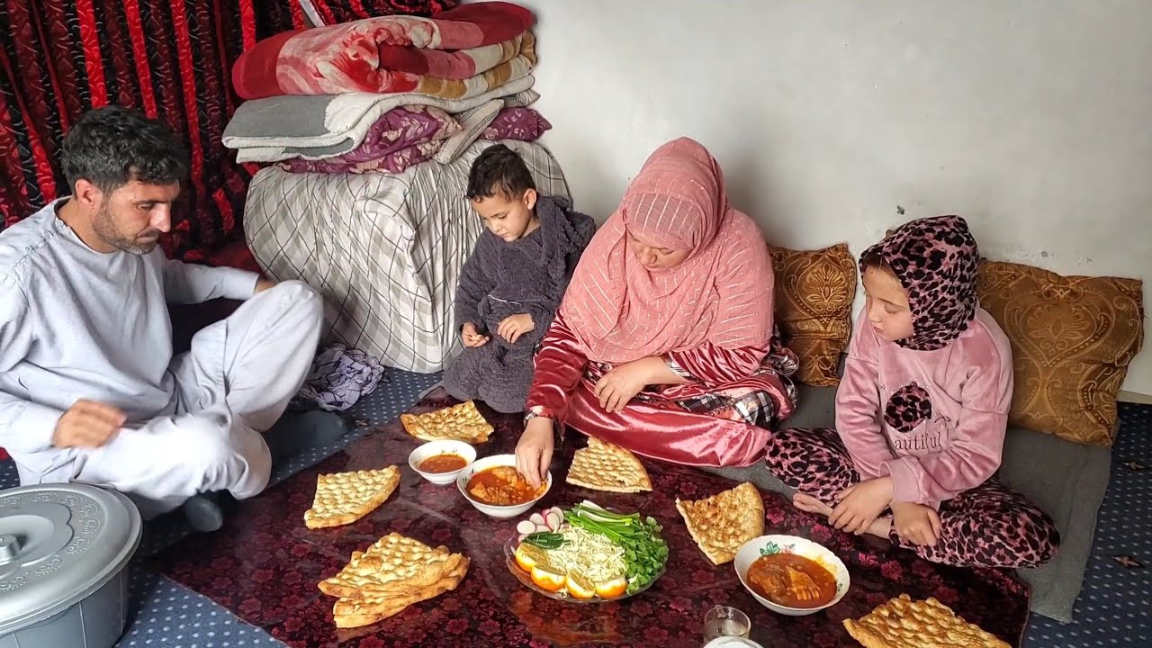 آشپزی آماده کردن پاچه به بهار جان