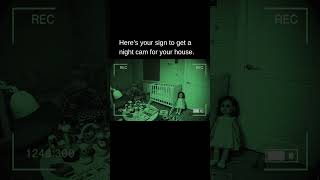 That Thing Moved… Right? 👀 | #nightcam #creepydoll