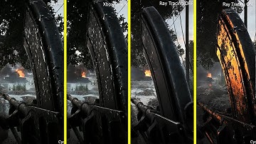 Battlefield V - PS4 Pro vs Xbox One X vs RTX On / Off Graphics Comparison