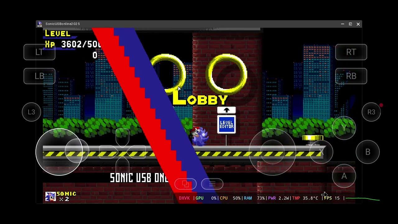 Jogando Sonic USB online no celular - YouTube