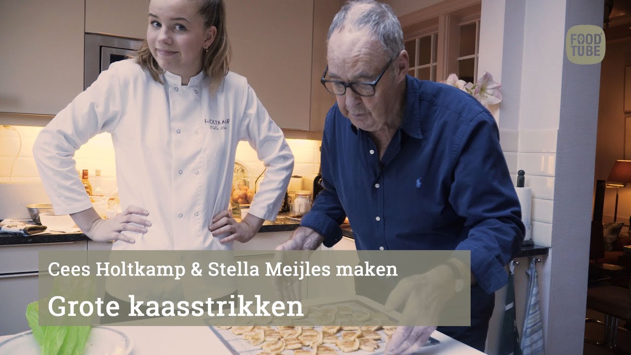 Cees en Stella maken zoute kaasstrikken