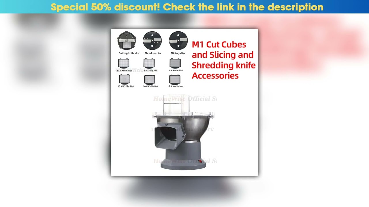 New Arrival Homewise Cut Cubes and Slicing and Shredding knife Accessories for M1 Commercial Multif