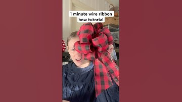 How to make a bow with wired ribbon 🎀 #diy