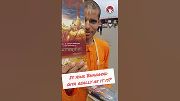 Is your Bhagavad Gita really as it is? || क्या आपकी भगवद गीता वास्तव में वैसी ही है जैसा है?