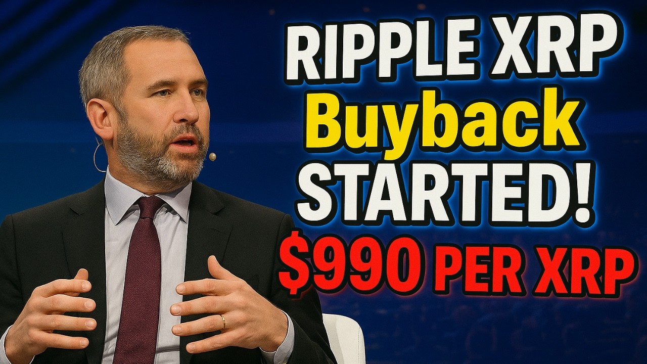 RIPPLE XRP Buyback STARTED! 💥 $990 PER XRP!! 50 BILLION XRP!! (CONFIRMED)  - YouTube