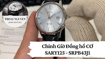 Lên COT và chỉnh lịch ngày đồng hồ cơ - SARY125 - SRPB43J1