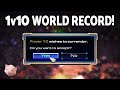 1v10 AI World Record! INSANE speedrun times for each race - StarCraft 2