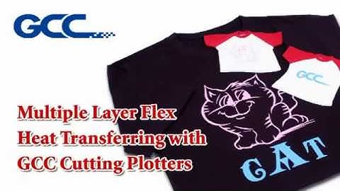 GCC Cutting Plotter - Multiple Layer Flex Heart Transferring