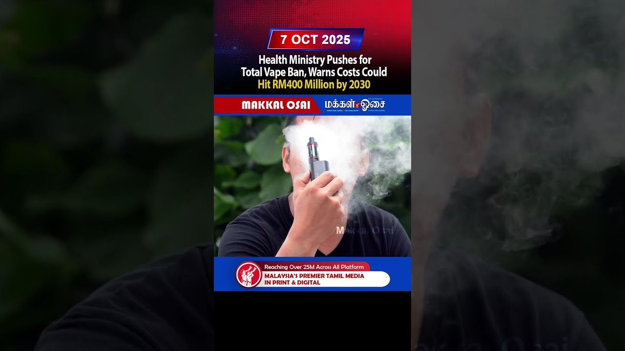 Health Ministry Pushes for Total Vape Ban, Warns Costs Could Hit RM400 Million by 2030
