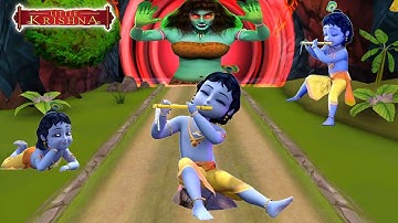 little krishna 3D run vrindavan - best fun game - best Android/iOS Gameplay