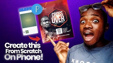 CREATE this TOP NOTCH Koinonia Crossover CHURCH Flyer From Scratch on Phone #graphicdesign #pixellab