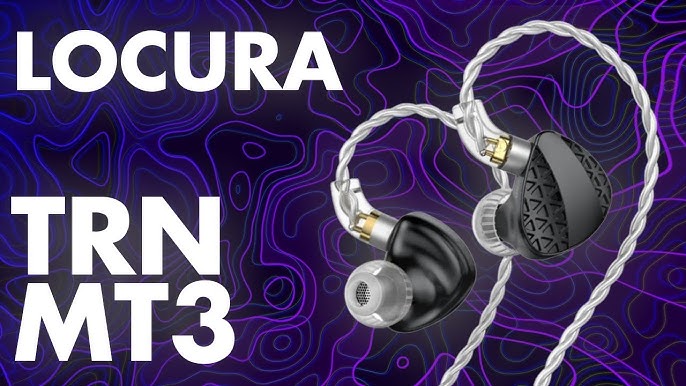 TRN MT4 - Auriculares intraurales con graves profundos, híbridos dinámicos,  de doble controlador, IEMs, música de alta fidelidad, desmontable, sin