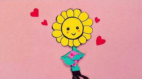 Stop Motion Video | Paper Cutout Animation | 2 minute Animation | 2d Animation | A Sunflower Story