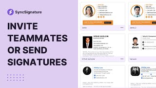 How to invite teammate or send signatures to them by email?