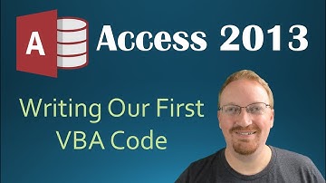 28. VBA - Writing Our First Code (Programming In Microsoft Access 2013) 🎓